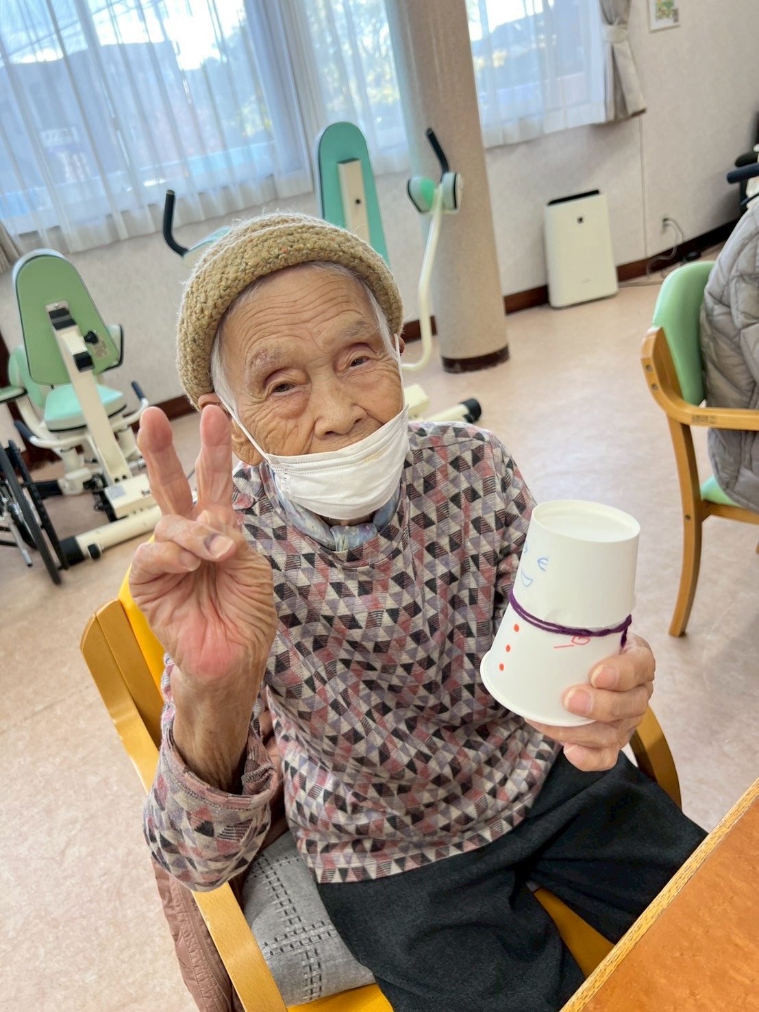 雪だるまを作りました⛄